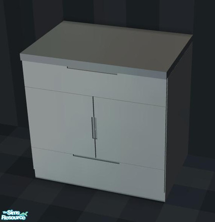 Sims 2 — NK PMS Kit Steel Blue - Counter by MoMama — Prepare your meals on this state of the art kitchen counter. You