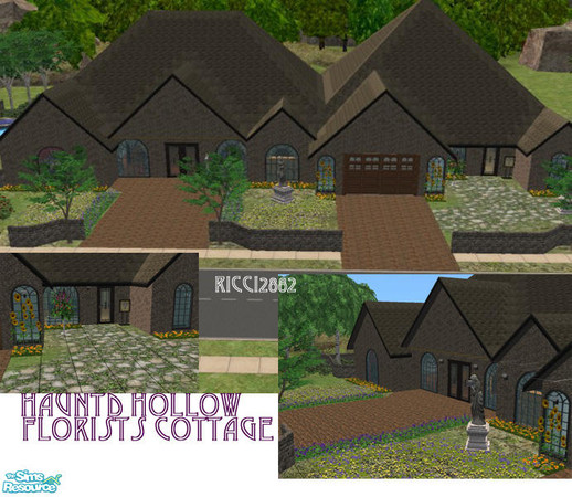 Sims 2 — Haunted Hollow-Florists Cottage by TheNumbersWoman — Part of the Haunted Hollow Series, This is a home flower