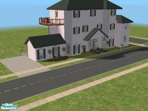 Sims 2 — Generations Houses - lot 5 by vertefae — The final rendition. Added a bath to the third floor and the kitchen