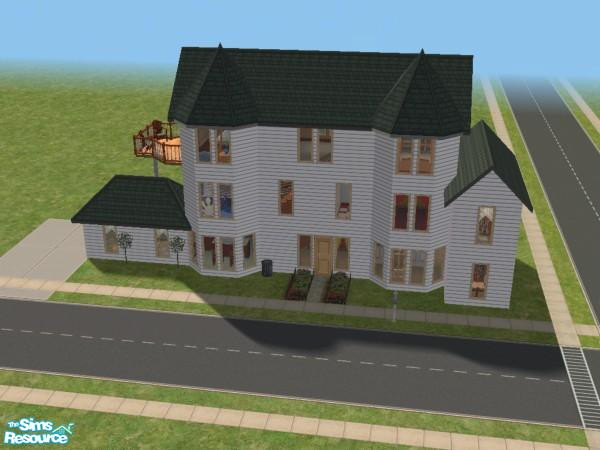 Sims 2 — Generations Houses - Lot 4 by vertefae — Fourth bedroom and greatroom with loft added