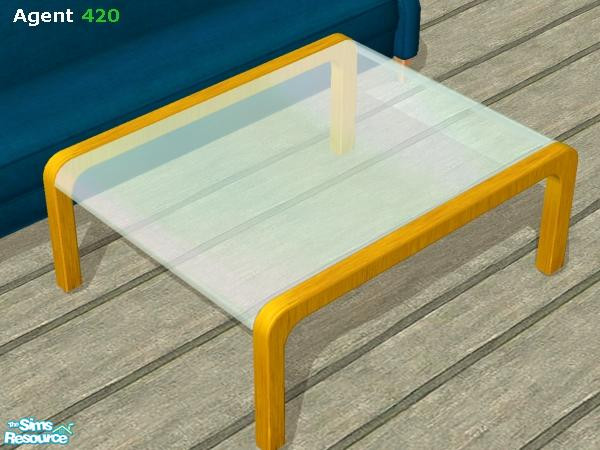 Sims 2 — Golden Modern Coffee Table by Agent420 — This Modern Coffee Table is a has nice Golden legs. It is for rich sims