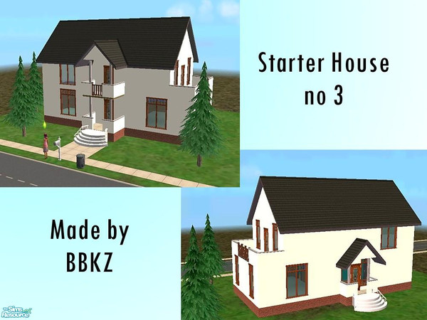 Sims 2 — Starter House no 3 by BBKZ — Beautiful starter house for family :-)