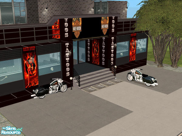 Sims 2 — Skin Deep Tattoo Studio by TheMistress666 — The first and Original Skin Deep Tattoo Studio! For use as a home