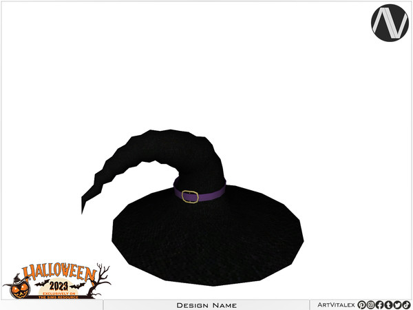 Sims 3 — Blair Witch Hat by ArtVitalex — Halloween Collection All rights reserved - Belong to 2024 ArtVitalex@TSR -