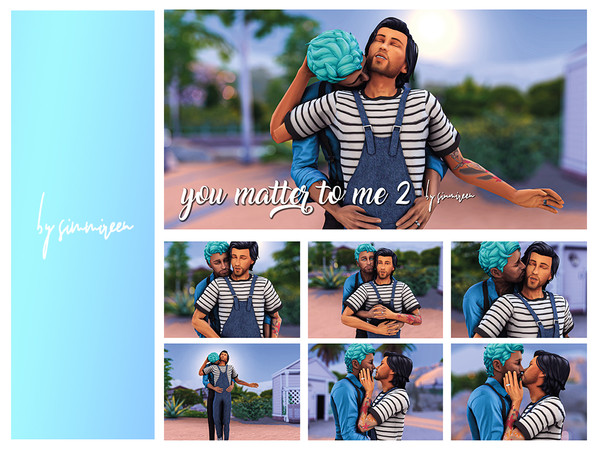Sims 4 — [simmireen] you matter to me 2 by simmireen — 6 cuddly couple poses 'you matter to me 2' Place two teleporters