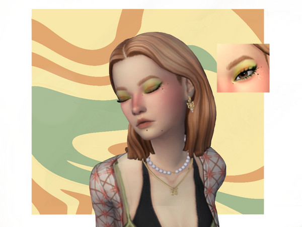 Sims 4 — Gemini Eyeshadow by Shimidreww — My first CC ! Eyeshadow based on gemini colours