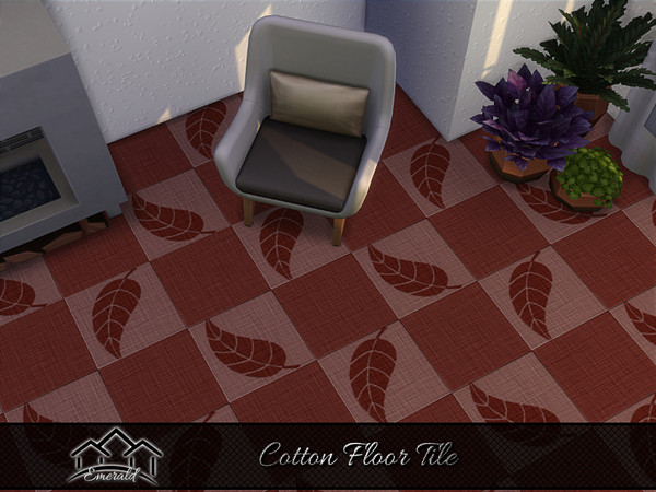 Sims 4 — Cotton Floor Tiles2 by Emerald — Cotton tiles have all in one: elegance, beauty and durability.
