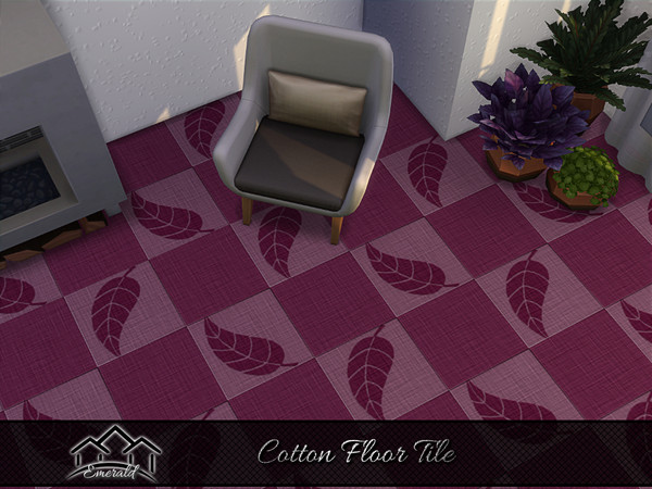 Sims 4 — Cotton Floor Tiles3 by Emerald — Cotton tiles have all in one: elegance, beauty and durability.