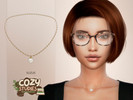 Sims 4 — Cozy Studies Perle Necklace by Suzue — New Mesh (Suzue)