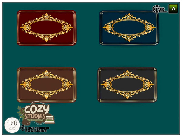 Sims 4 — cozy studies filio deco for table by jomsims — cozy studies filio office set for your Sims.