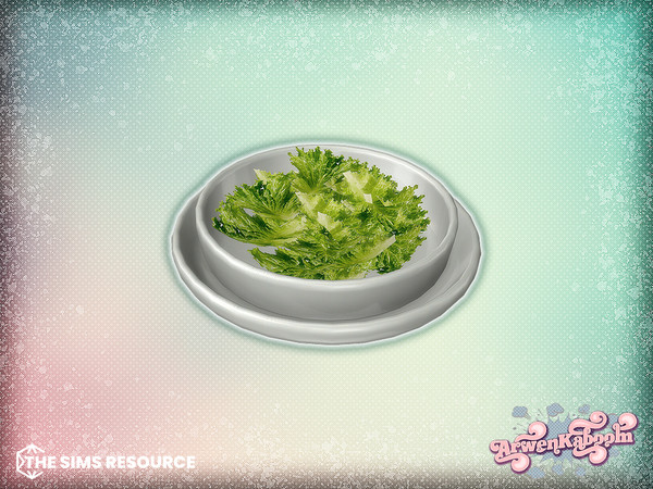 Sims 4 — Dinnoir - Salad Bowl by ArwenKaboom — Quaint and romantic dinner set. Find all items by searching