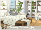 Sims 4 — Bellamy Bedroom Set by philo — With its soft and muted colours, this bedroom set will be perfect for students