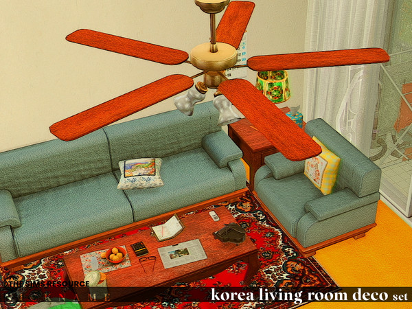 Sims 4 — korea living room deco set_hula hoop by NICKNAME_sims4 — korea living room deco set 10 package files.