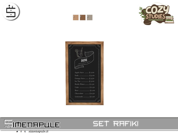 Sims 4 — Set Rafiki - Menu2 by Simenapule — Set Rafiki Part 2 Set Rafiki Part 2