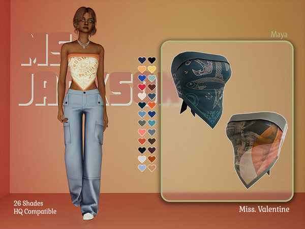 Sims 4 — Maya Top by MissValentine142 — Bandeau Top