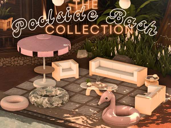 Sims 4 — FRC x LFY Sleek Patio Love Seat [The Pool Side Bash Collection] by FatalRose47 — It's that time of year again