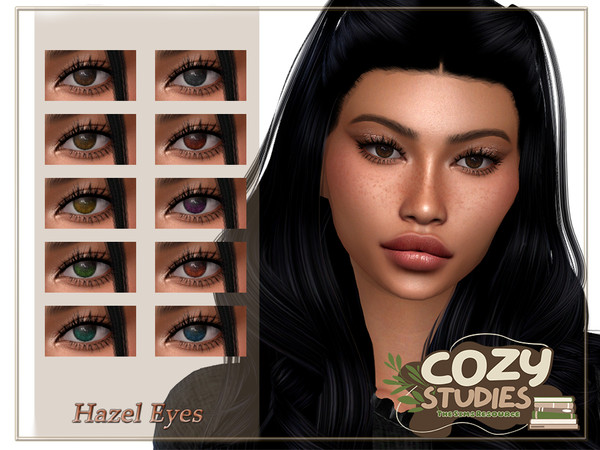 Sims 4 — CozyStudies - Hazel Eyes by Layla — Previews were made using HQ Mod