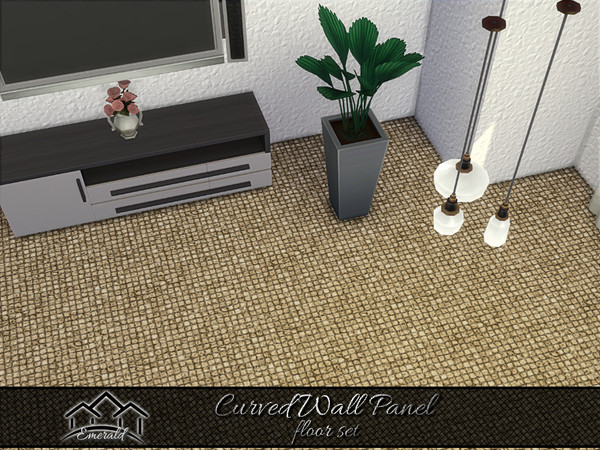 Sims 4 — Curved Wall Panel floor5 by Emerald — Add a unique look with curved wall panel that will enhance your entire