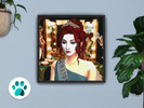 Sims 4 — the rise and fall of a midwest sim - painting recolor by noodlebot — tribute to queen chappell roan. cats and
