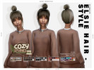 Sims 4 — Cozy Studies Elsie Hairstyle by Leah_Lillith — All LODs, Smooth bones, Custom CAS thumbnail, Works with hats. To