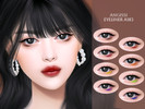 Sims 4 — Eyeliner A183 by ANGISSI — PREVIEWS MADE USING HQ MOD Makeup category