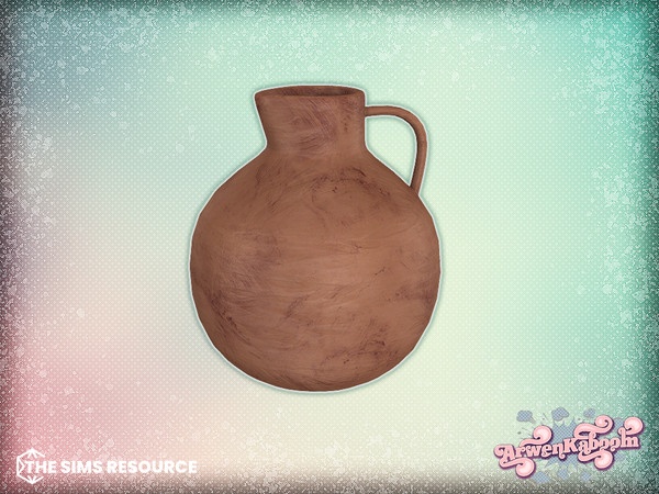 Sims 4 — Earthen - Clay Vase by ArwenKaboom — A desert inspired dining room with earth tones. All items are base game and