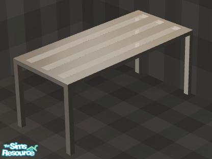 Sims 2 — NK PMS Kit Light Grey - Table by MoMama — Serve your meals on this classy kitchen table. You need the mesh from