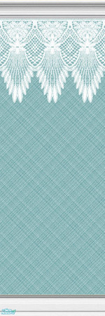 Sims 2 — Lace Walls ~ Plaid ~ Turquoise ~ 23 by maylynn55 — These walls are all turquoise with a plaid background. Made