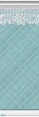 Sims 2 — Lace Walls ~ Plaid ~ Turquoise ~ 17 by maylynn55 — These walls are all turquoise with a plaid background. Made