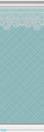 Sims 2 — Lace Walls ~ Plaid ~ Turquoise ~ 15 by maylynn55 — These walls are all turquoise with a plaid background. Made