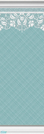 Sims 2 — Lace Walls ~ Plaid ~ Turquoise ~ 7 by maylynn55 — These walls are all turquoise with a plaid background. Made by