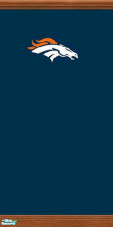 Sims 2 — Go Broncos! by Melibear — Part of my Denver Broncos wall set.