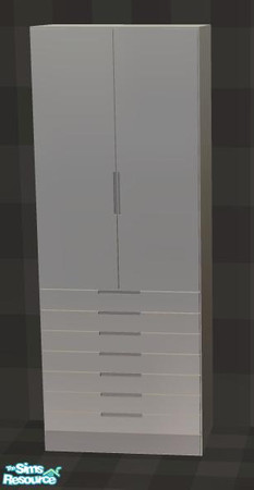 Sims 2 — NK PMS Kit Light Grey - Standing Cab. by MoMama — This standing cabinet adds a decorative touch to any kitchen.