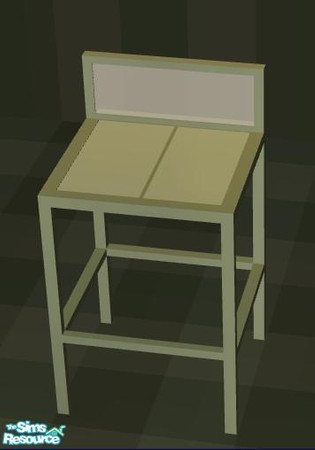 Sims 2 — NK PMS Kitchen Olive - Barstool by MoMama — Essential for a nice meal at a kitchen island. You need the mesh