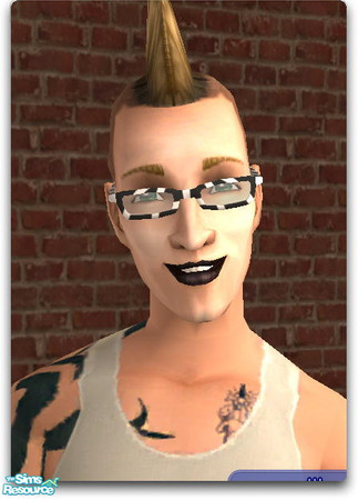 Sims 2 — White Crazy Frames by macgirlffx — You know, wild and crazy sims need fashionable eyewear too. Here is a snazzy