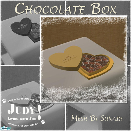 Sims 2 — Judy Chocolate Box - Godiva Golden by judyhugsnoopy — Recolor Sunair T277 SAA Chocolate. Another choice for your