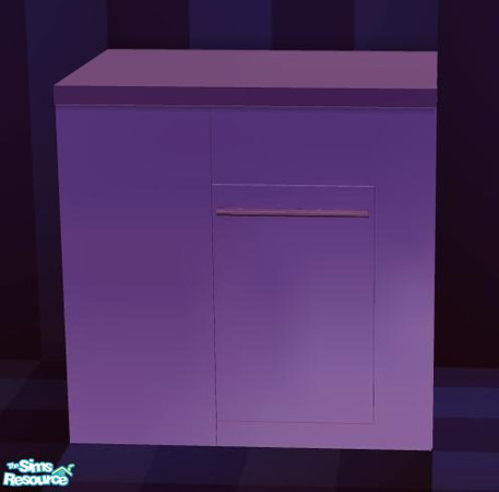 Sims 2 — NK PMS Kit Purple Lights - Compactor by MoMama — Tired of trash cans? This trash compactor will do the job with