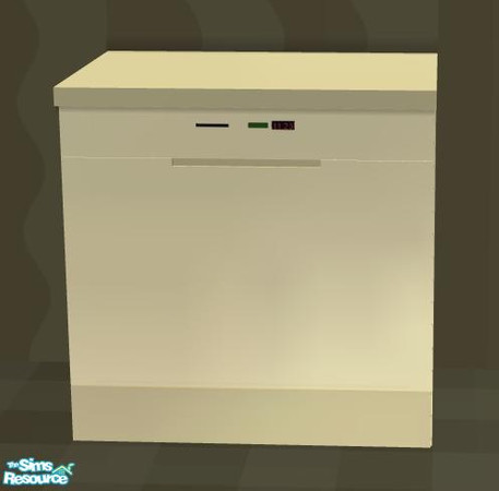 Sims 2 — NK PMS Kit Pale Yellow - Dishwasher by MoMama — Keep your dishes sparkly with this dishwasher. You need the mesh