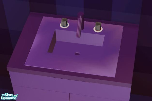 Sims 2 — NK PMS Kit Purple Lights - Sink by MoMama — Got everything but the kitchen sink? Get that too! You need the mesh