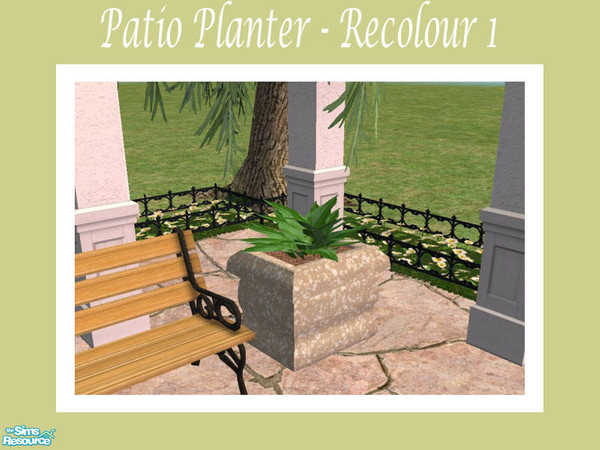 Sims 2 — Patio Planter  -  Recolour 1 by Shakeshaft — Part of a new mesh set of planters for your patios, all different
