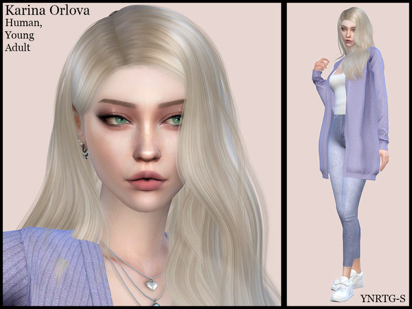 Sims 4 — Karina Orlova by YNRTG-S — All the info about the sim is in the previews. Please don't forget to check the