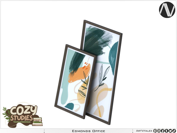 Sims 4 — Edmonds Painting Frames by ArtVitalex — Bedroom Collection All rights reserved - Belong to 2024 ArtVitalex@TSR -