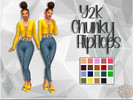 Sims 4 — Y2K Chunky Flip-Flops by SiimplyJessica — I know everyone owned at least one of these. platform flip flops. in