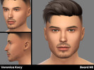 Sims 4 — Beard N6 by SimVeronica — Beard for ages teen to elder, 24 swatches.