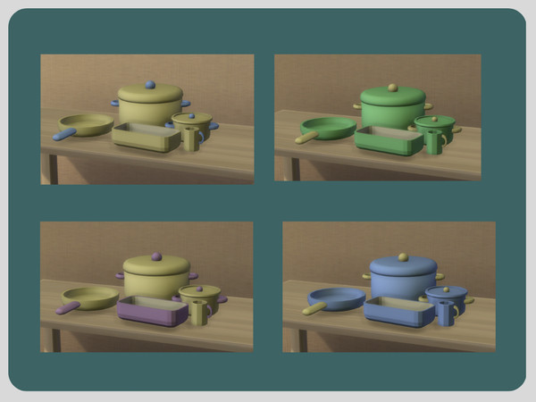 Sims 4 — [SCC] MyLittleKitchen Cup by semoscc — Brighten up your kitchen with this charming pastel kitchen set. Including