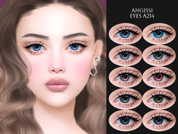 Sims 4 — EYES A214 by ANGISSI — PREVIEWS MADE USING HQ MOD Facepaint category