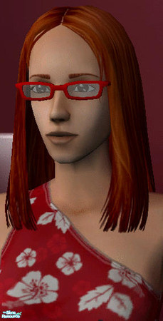 Sims 2 — Red Emo Glasses by actorderick — A nice pair of red emo think-rimmed glasses. They look nice on guys or girls.