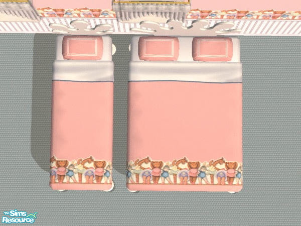 Sims 2 — Ballet Toys bedding in pink by Strawbz — 