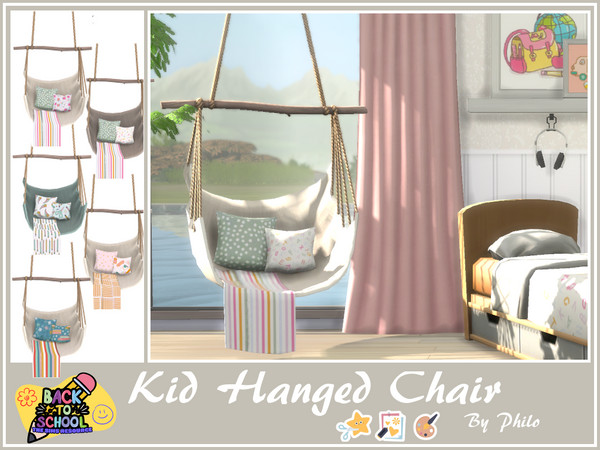 Sims 4 — Philo_Sweet School Days Hanged Chair (Short) by philo — This maxis match children's room set offers them an