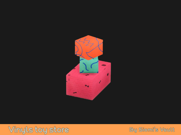 Sims 4 — Vinyl Toys Store - Boxes by siomisvault — Hello out there! I made objects for a vinyl toys store am I going to